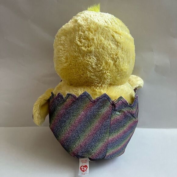TY Beanie Boos - MEGG the Chick in Rainbow Egg Shell (Glitter Eyes) - Picture 3 of 4